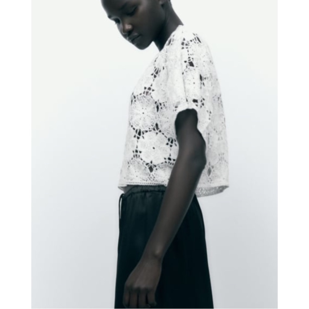 ZARA ~ KNIT CROCHET ТОР (NWT) - Picture 2 of 10